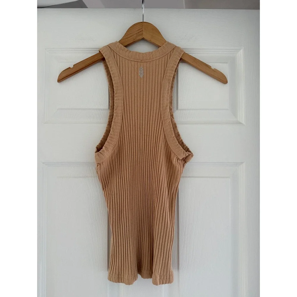 Free‎ People Intimately Racerback Camel Tank Boho Loungewear